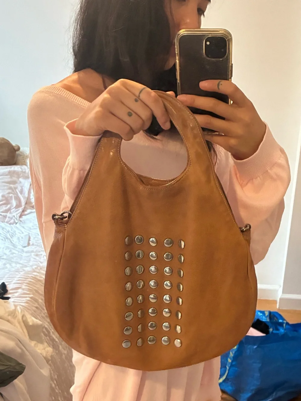 MARNI Summer 2010 Studded Leather Tote Bag